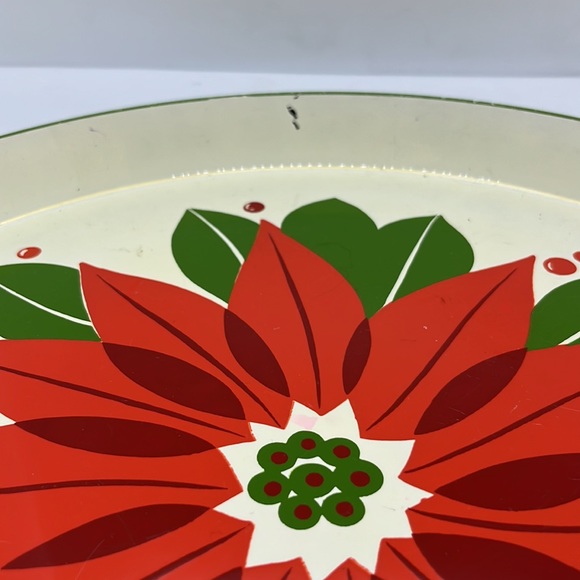 Large Vintage Enameled Metal Serving Tray - Picture 2 of 4